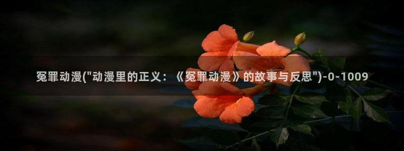 永生动漫：冤罪动漫(\